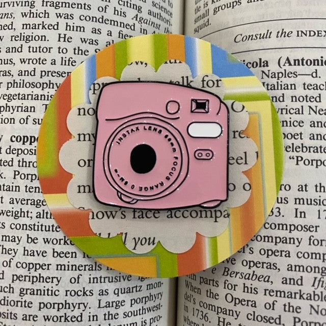 Instant Camera Pin Badge