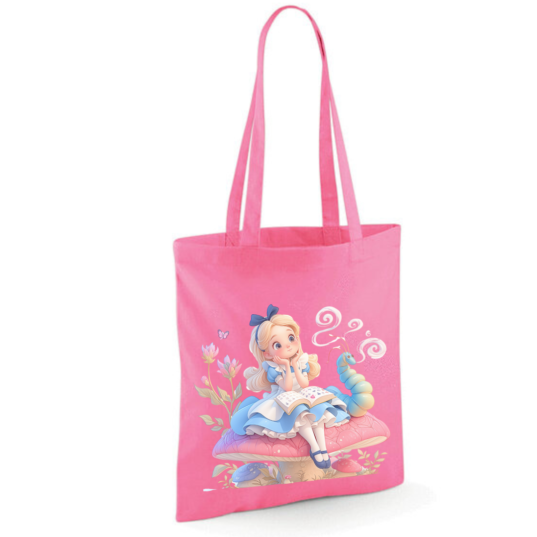 Toadstool Alice Tote Shopper Bag - lots of colours!