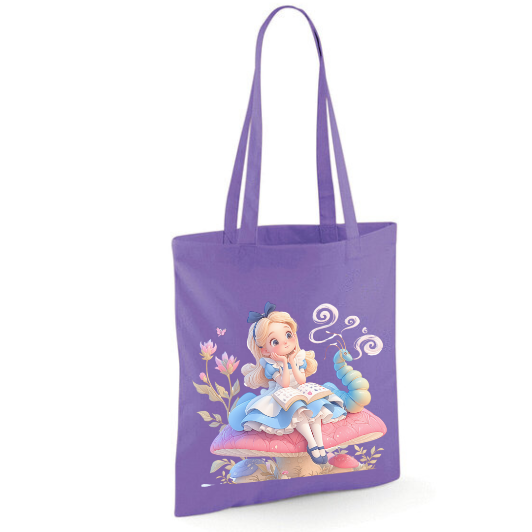 Toadstool Alice Tote Shopper Bag - lots of colours!