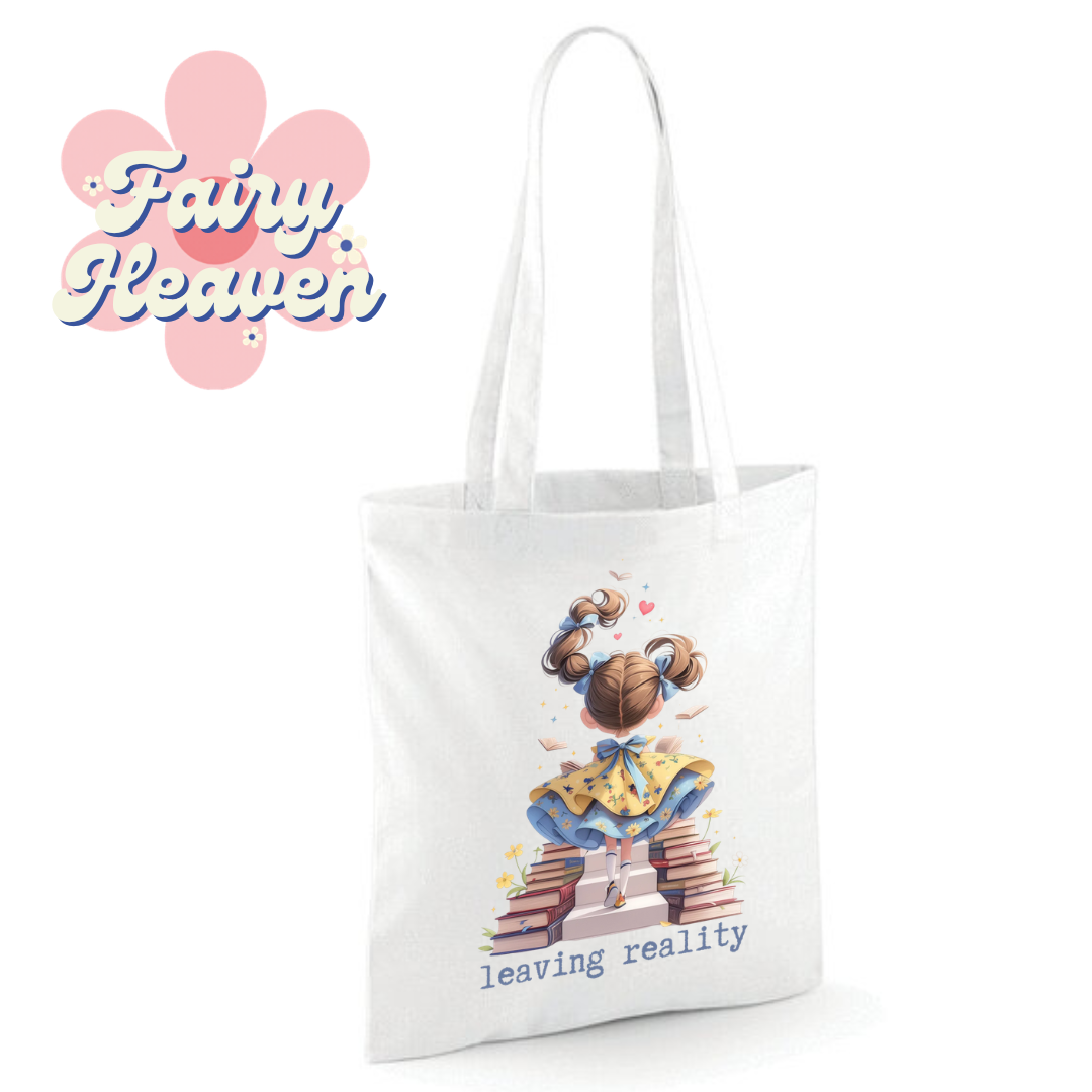 "leaving reality" Cotton Tote Shopper - lots of colours