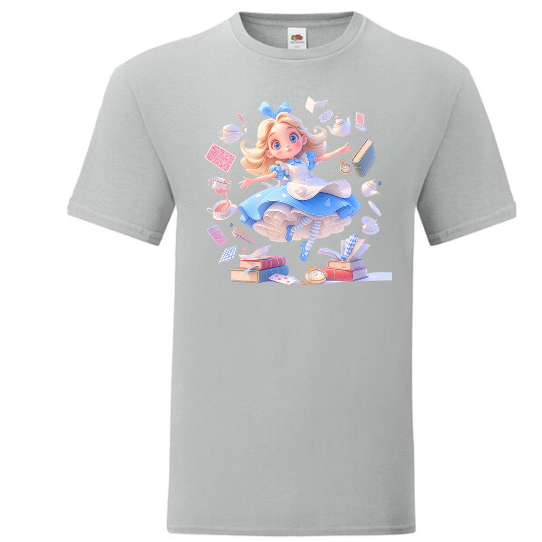 Alice with Flying Books Standard Tee - lots of colours!