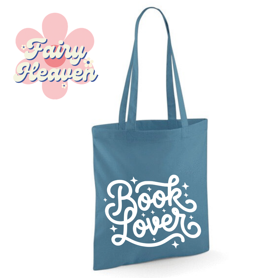 "Book Lover" Cotton Tote Shopper - lots of colours