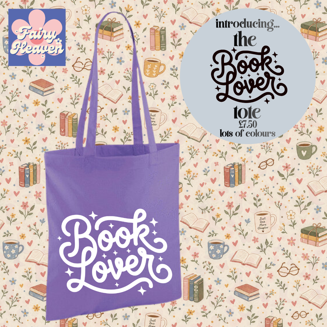 "Book Lover" Cotton Tote Shopper - lots of colours