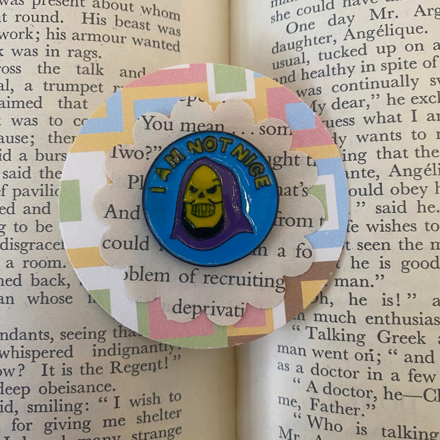 "I Am Not Nice" Skeletor (He-Man) Pin Badge