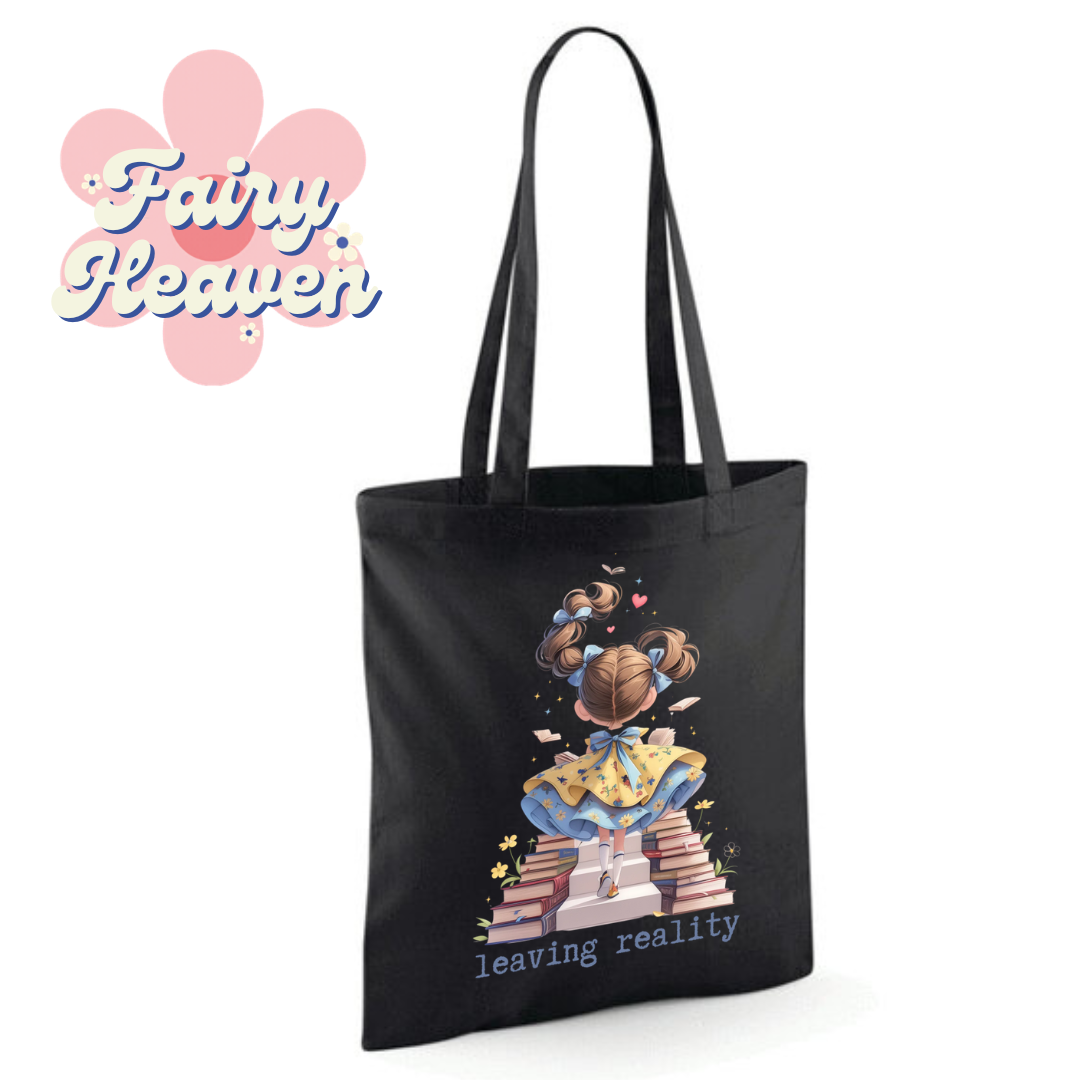 "leaving reality" Cotton Tote Shopper - lots of colours