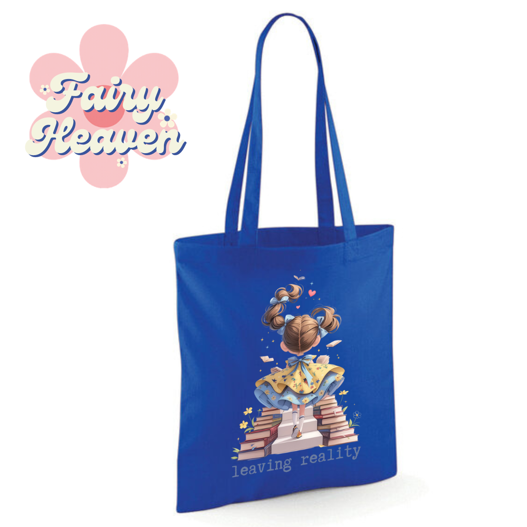 "leaving reality" Cotton Tote Shopper - lots of colours