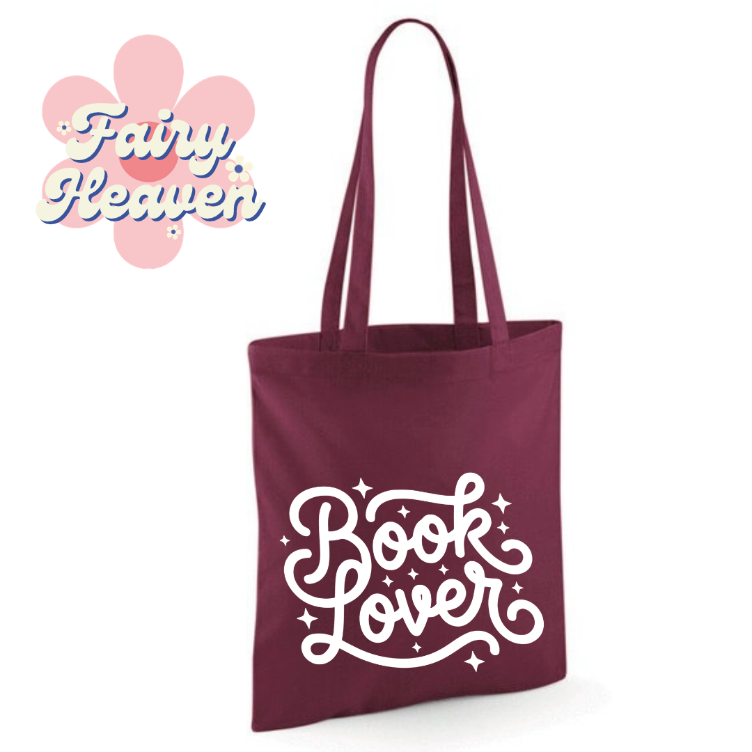 "Book Lover" Cotton Tote Shopper - lots of colours