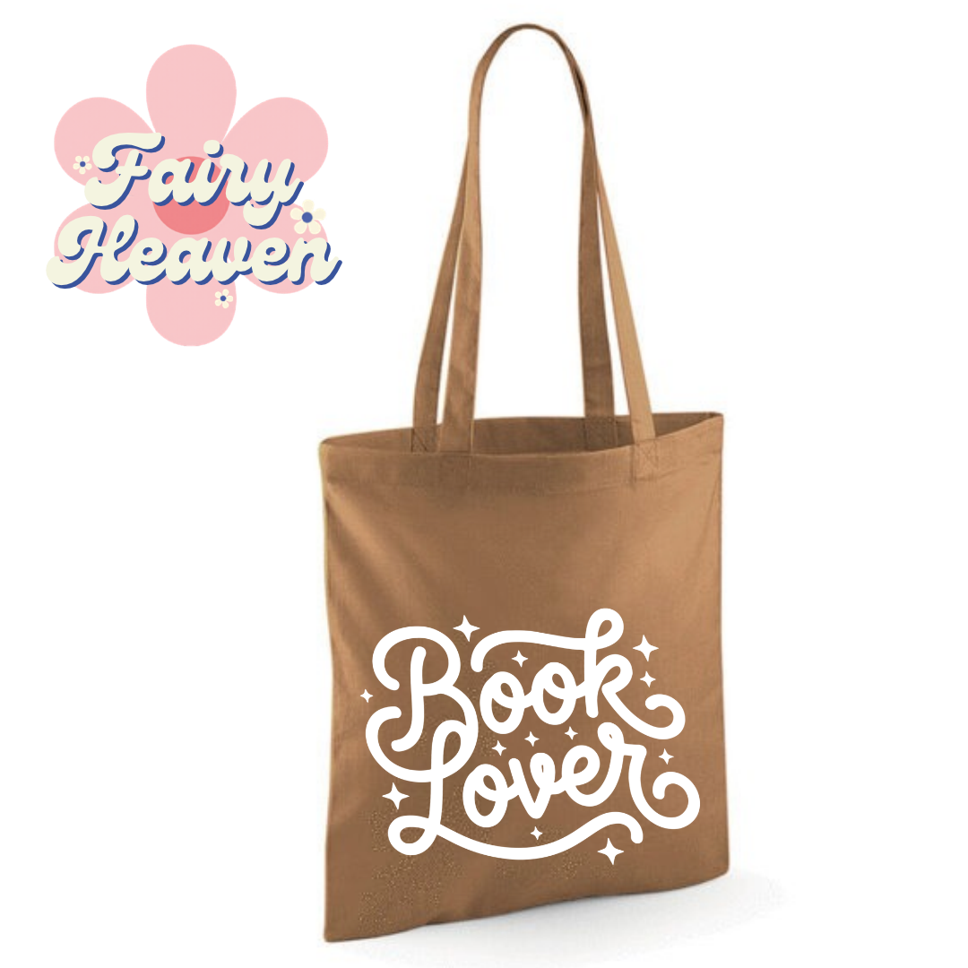 "Book Lover" Cotton Tote Shopper - lots of colours