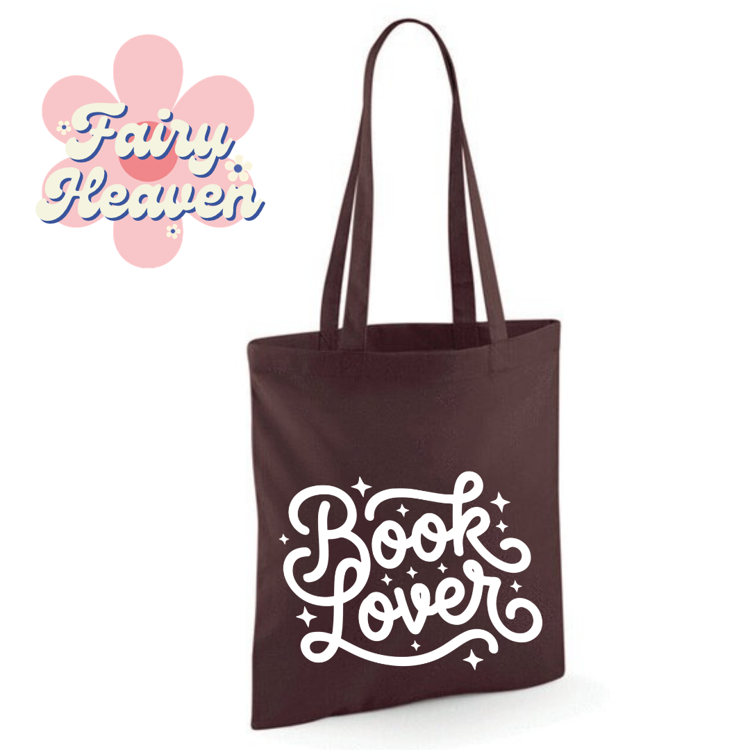 "Book Lover" Cotton Tote Shopper - lots of colours