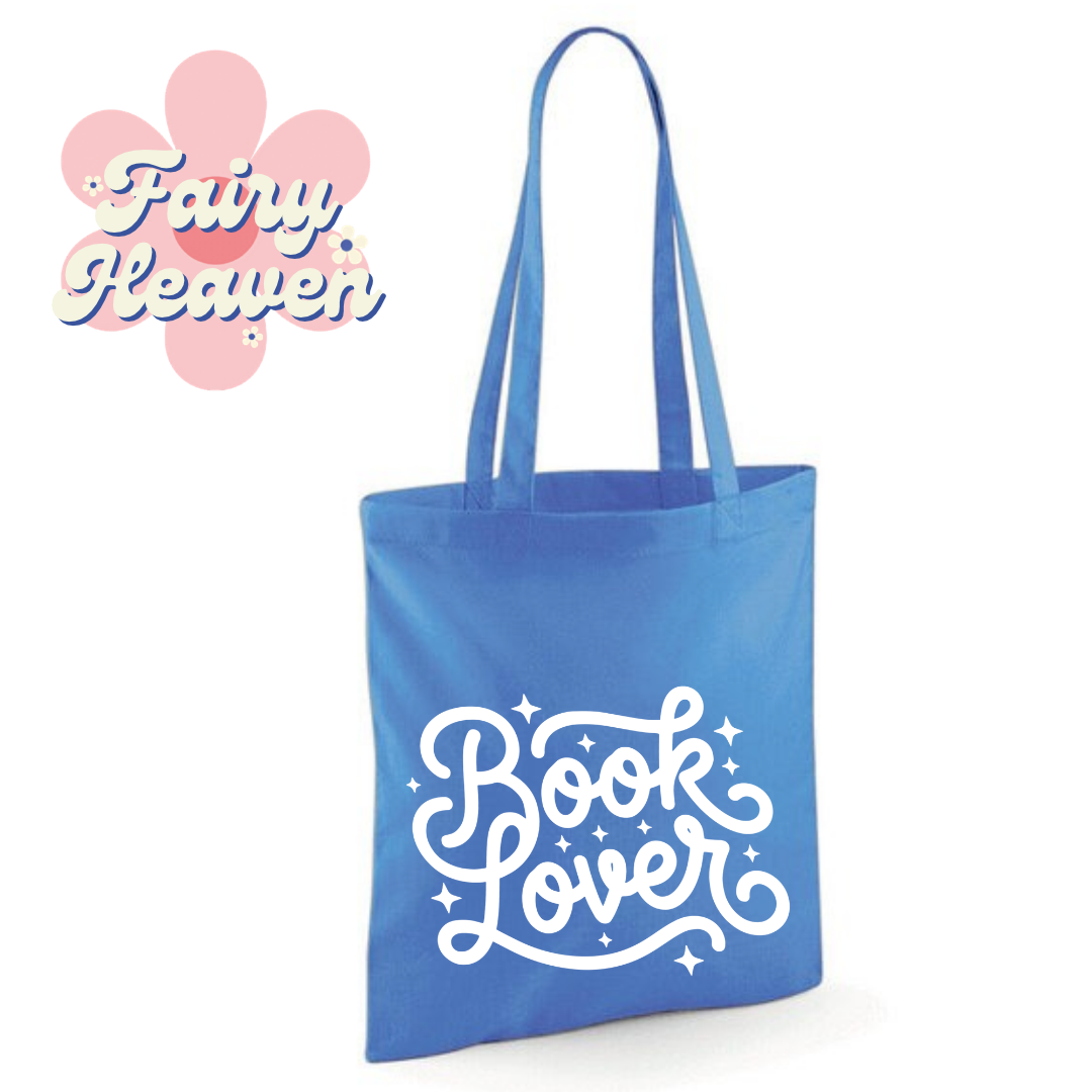"Book Lover" Cotton Tote Shopper - lots of colours