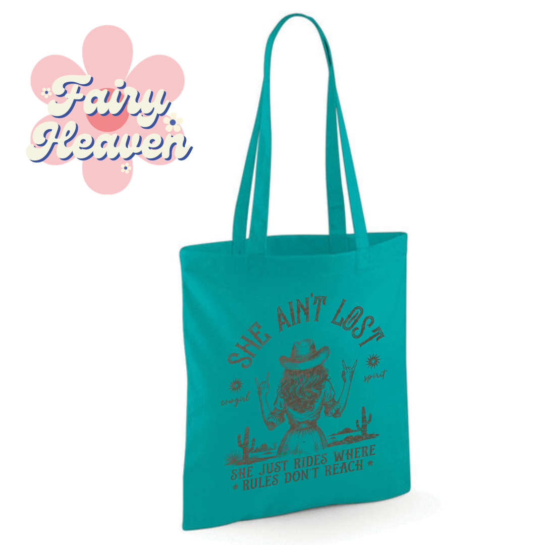 "She Aint Lost" Cotton Tote Shopper - lots of colours