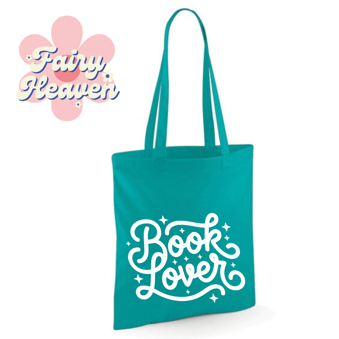 "Book Lover" Cotton Tote Shopper - lots of colours