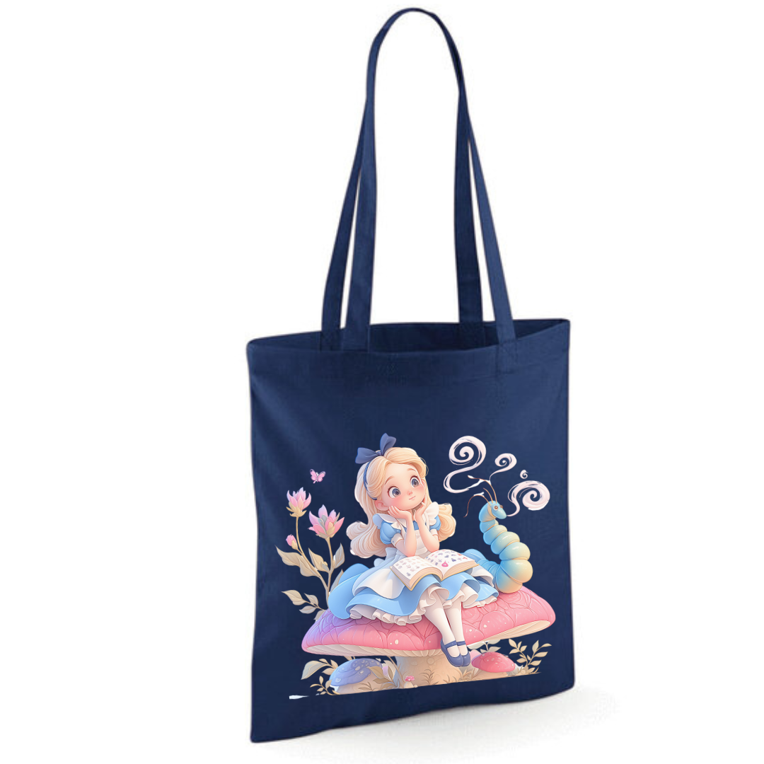 Toadstool Alice Tote Shopper Bag - lots of colours!