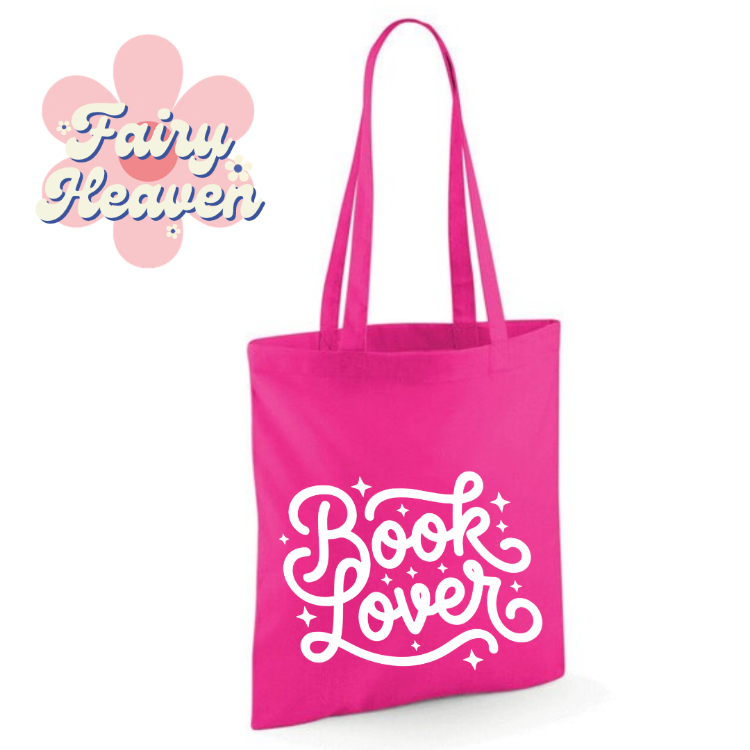 "Book Lover" Cotton Tote Shopper - lots of colours