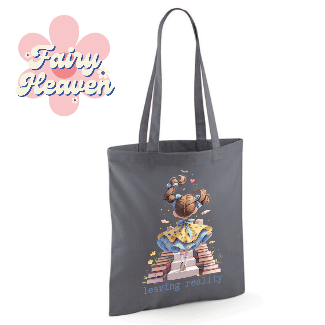 "leaving reality" Cotton Tote Shopper - lots of colours