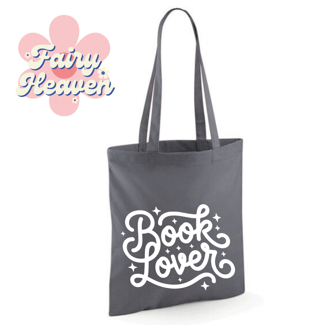 "Book Lover" Cotton Tote Shopper - lots of colours