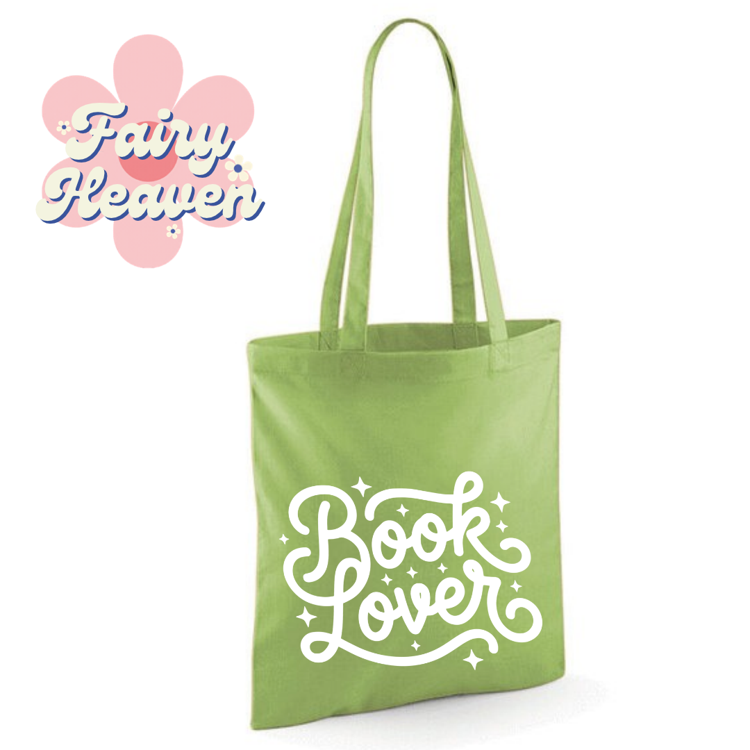 "Book Lover" Cotton Tote Shopper - lots of colours