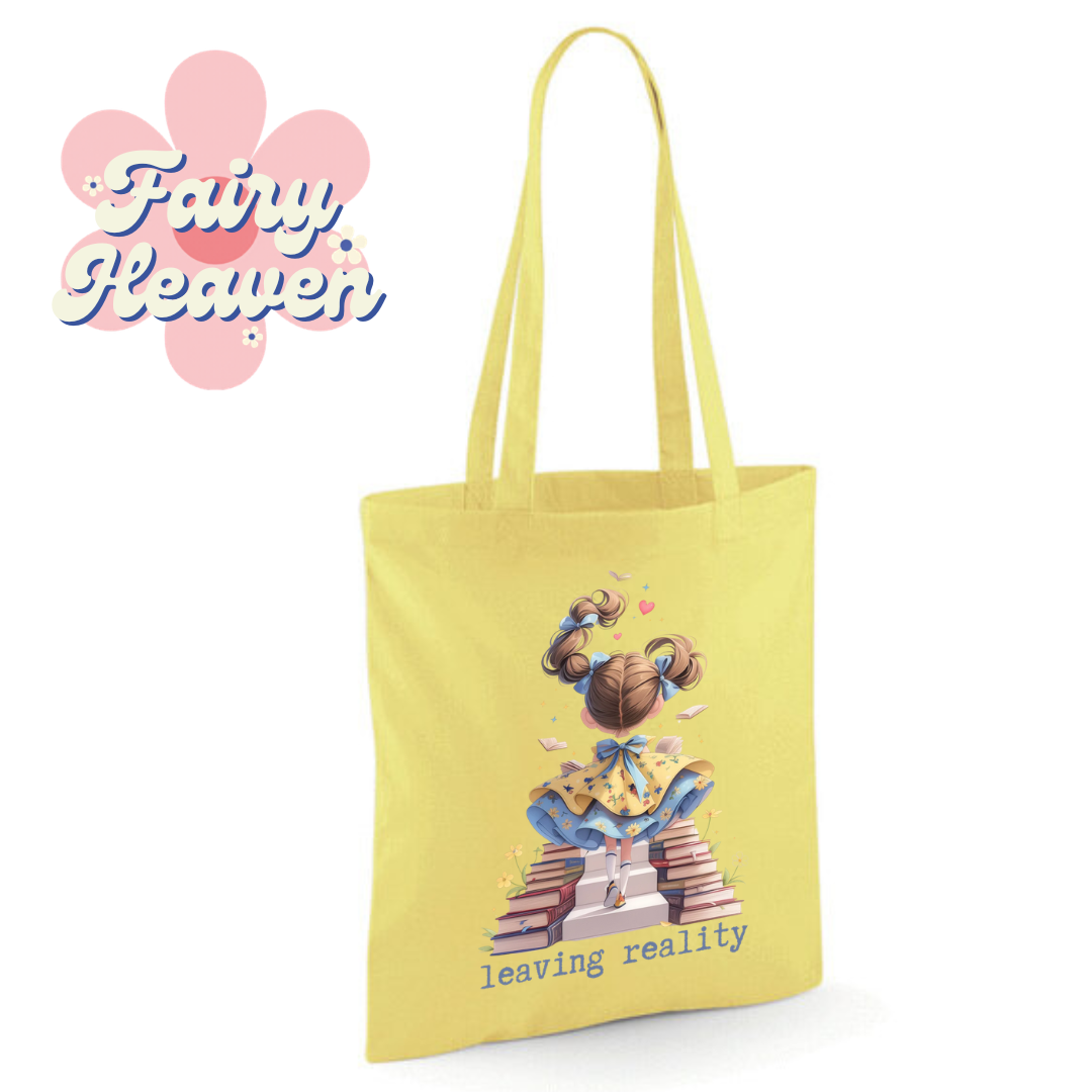 "leaving reality" Cotton Tote Shopper - lots of colours