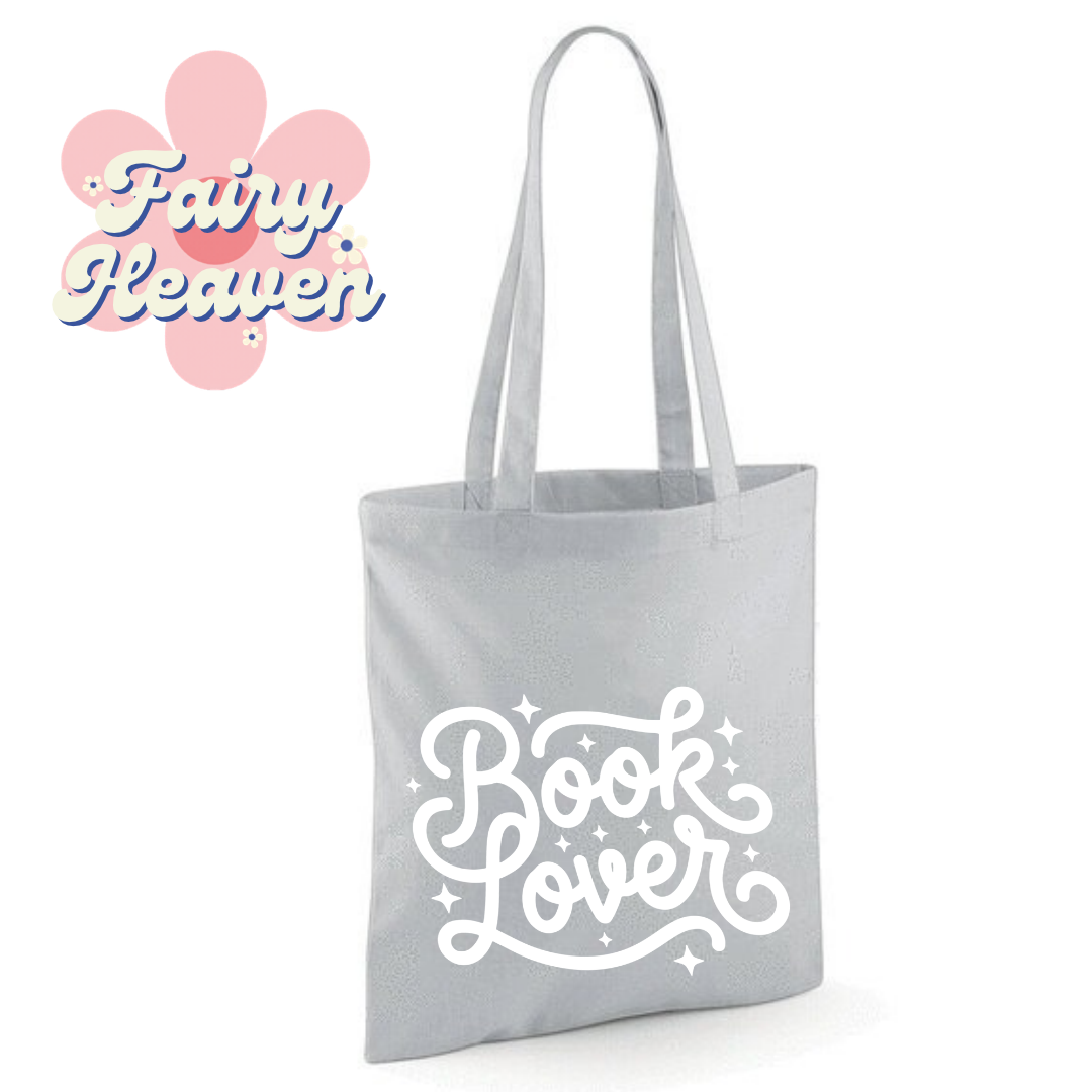 "Book Lover" Cotton Tote Shopper - lots of colours