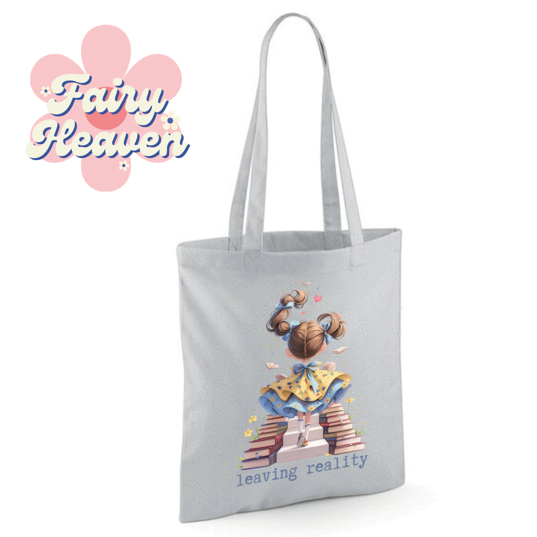 "leaving reality" Cotton Tote Shopper - lots of colours