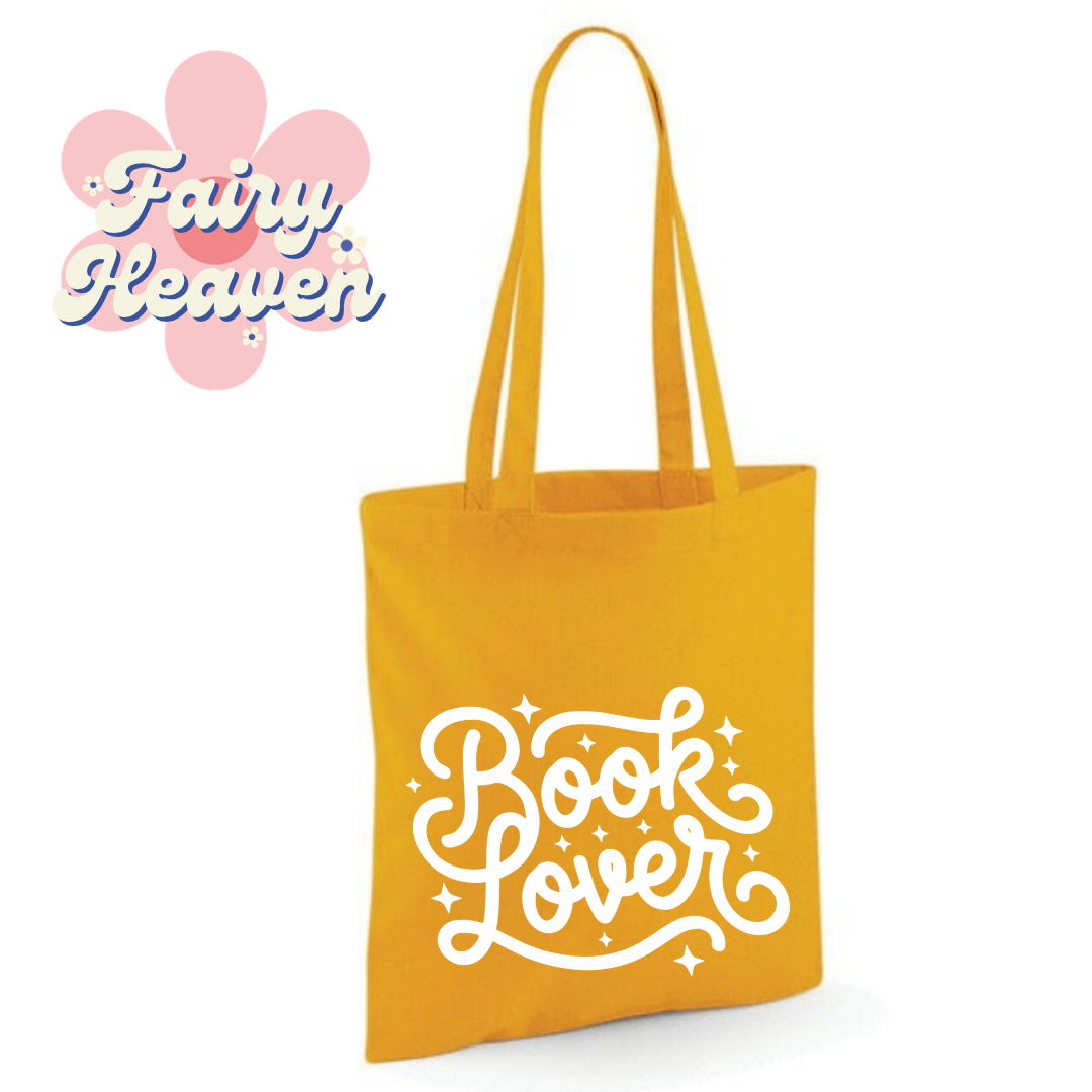 "Book Lover" Cotton Tote Shopper - lots of colours