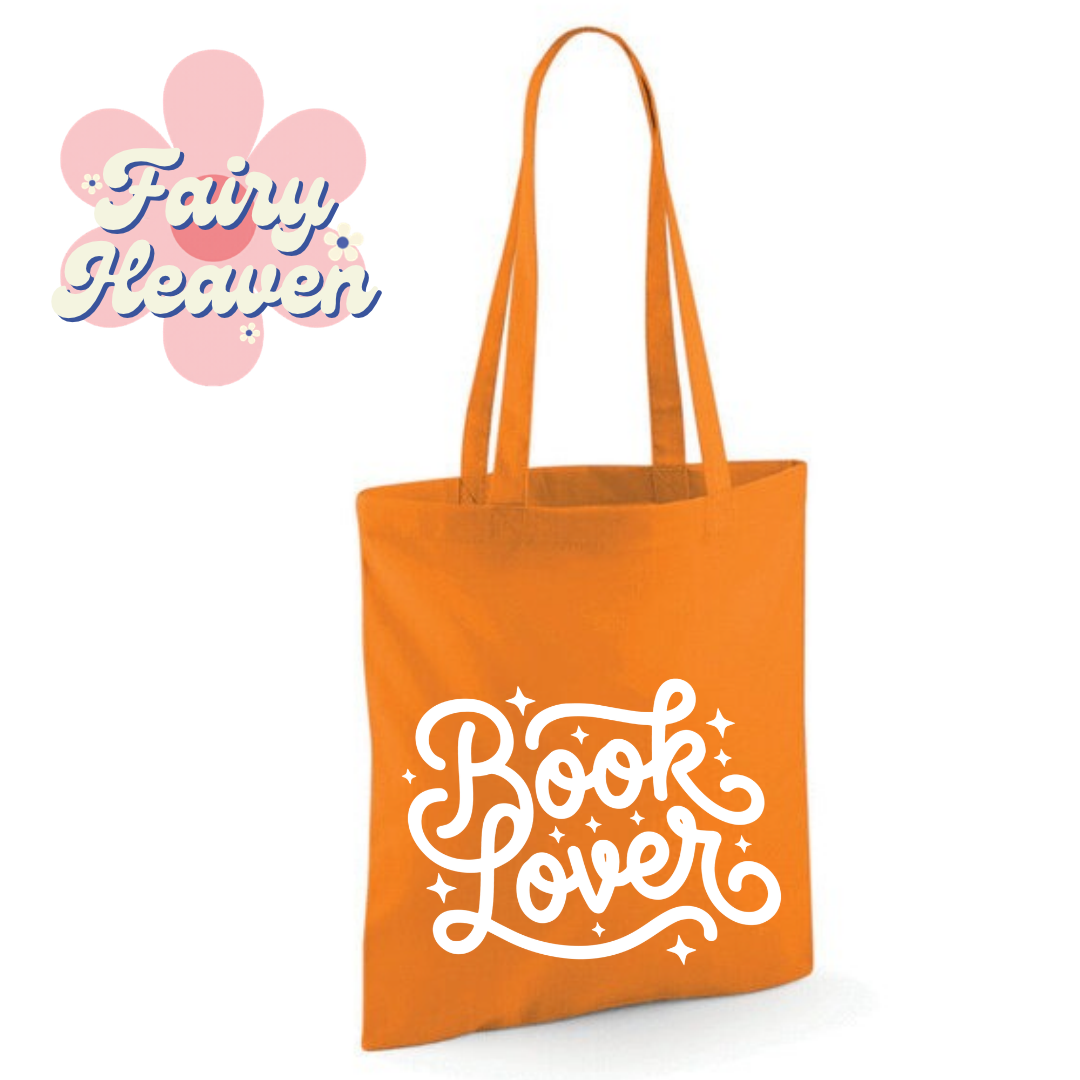 "Book Lover" Cotton Tote Shopper - lots of colours