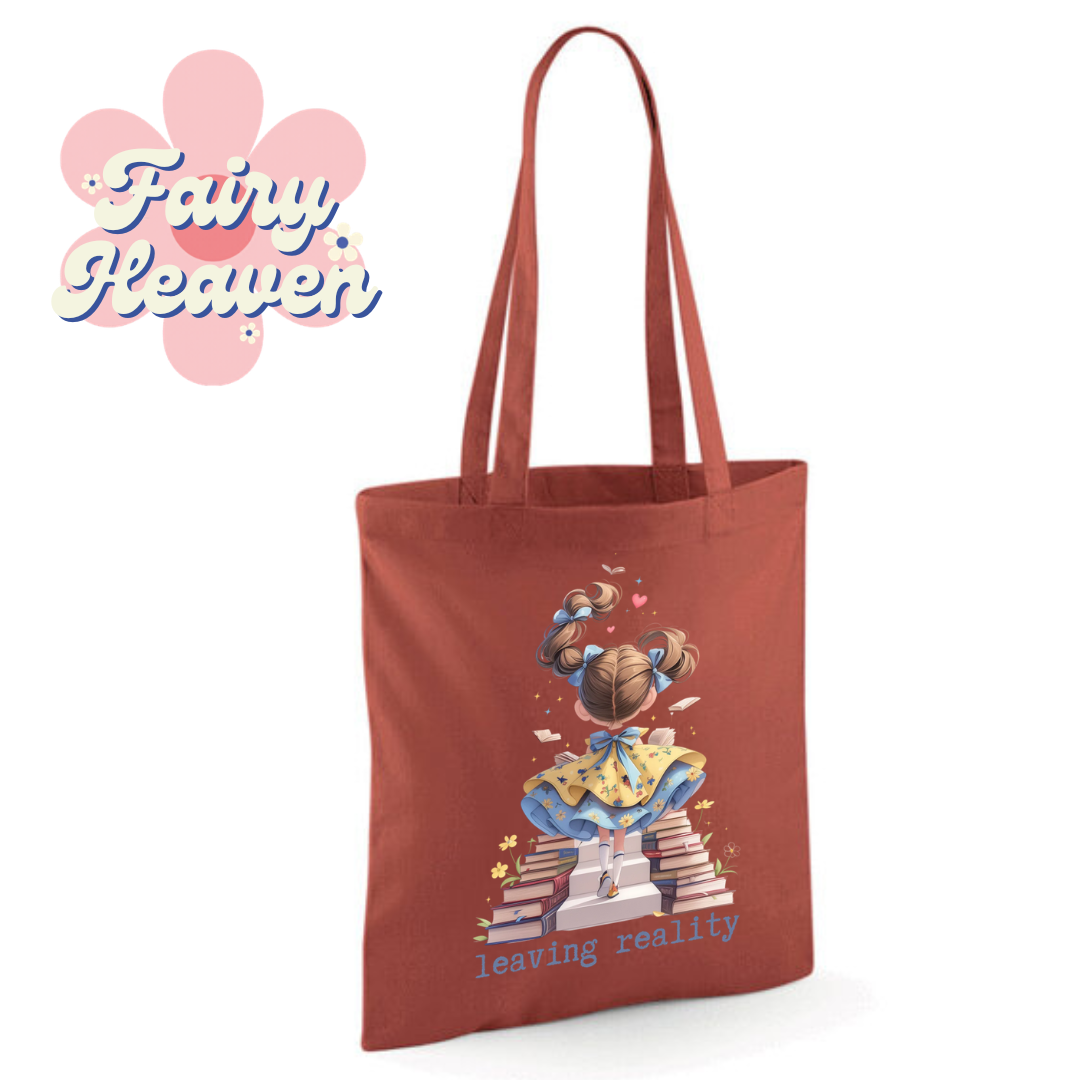 "leaving reality" Cotton Tote Shopper - lots of colours