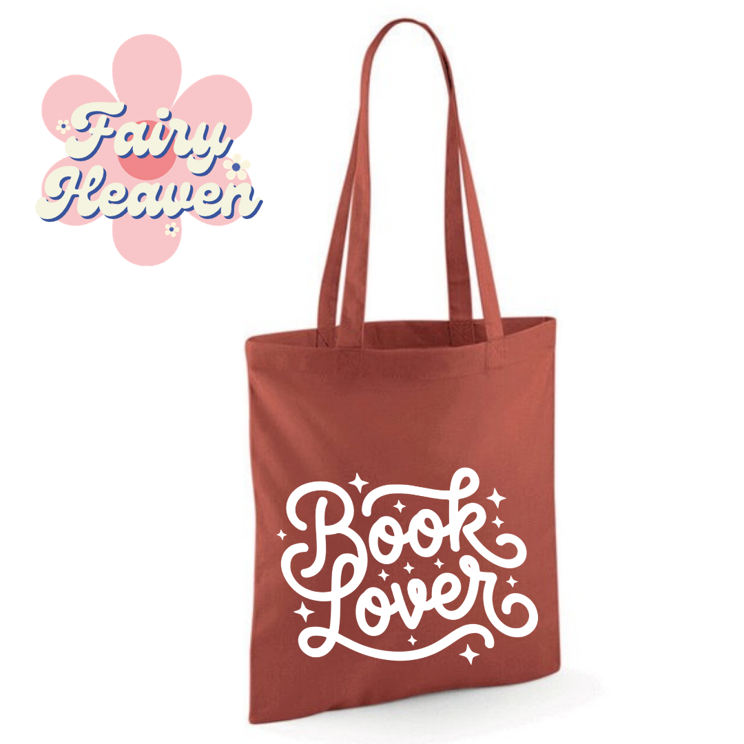 "Book Lover" Cotton Tote Shopper - lots of colours