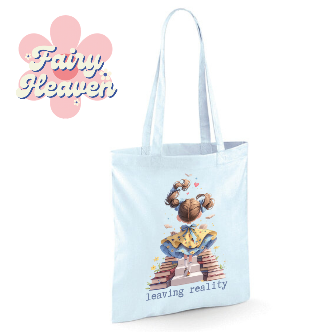 "leaving reality" Cotton Tote Shopper - lots of colours