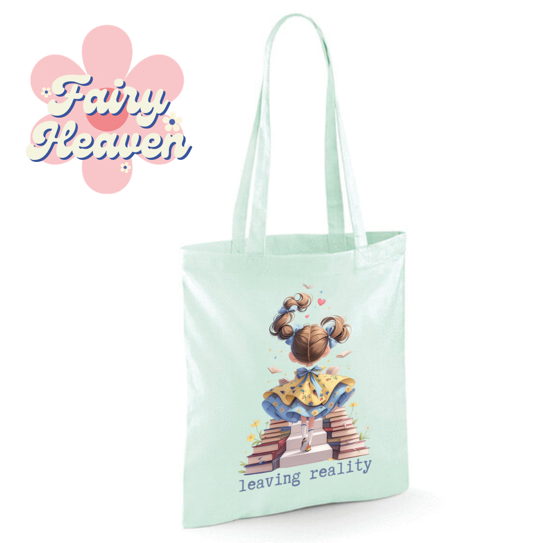 "leaving reality" Cotton Tote Shopper - lots of colours