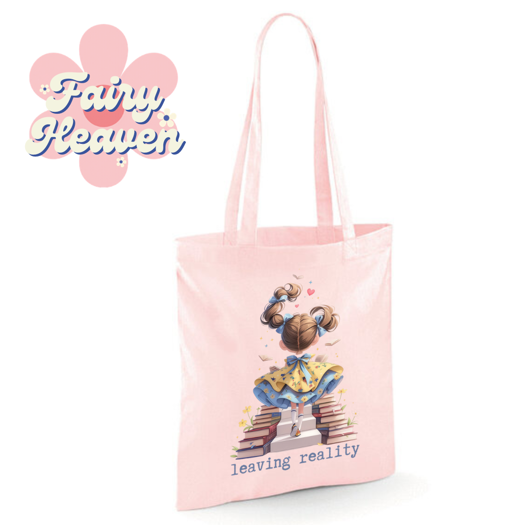 "leaving reality" Cotton Tote Shopper - lots of colours