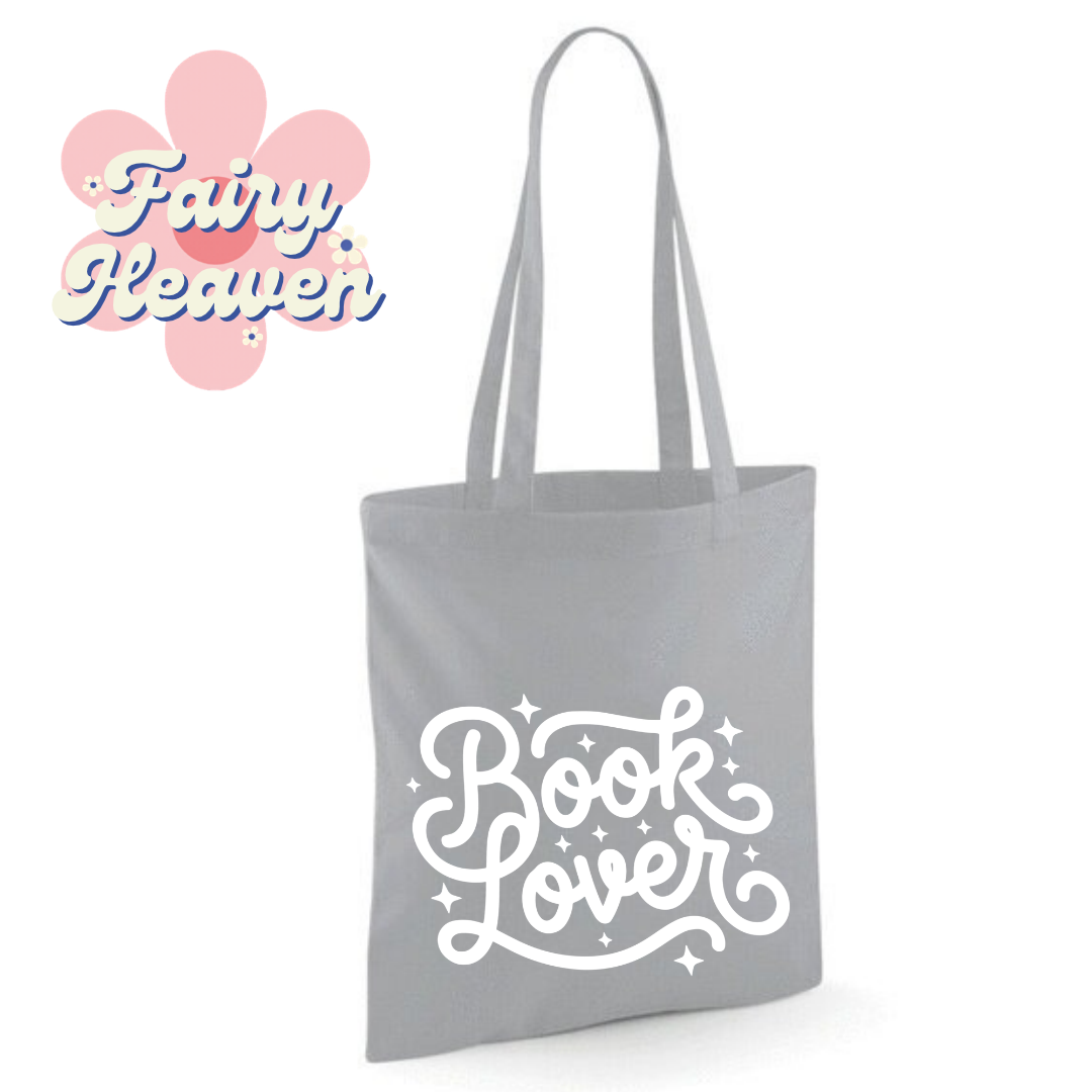"Book Lover" Cotton Tote Shopper - lots of colours