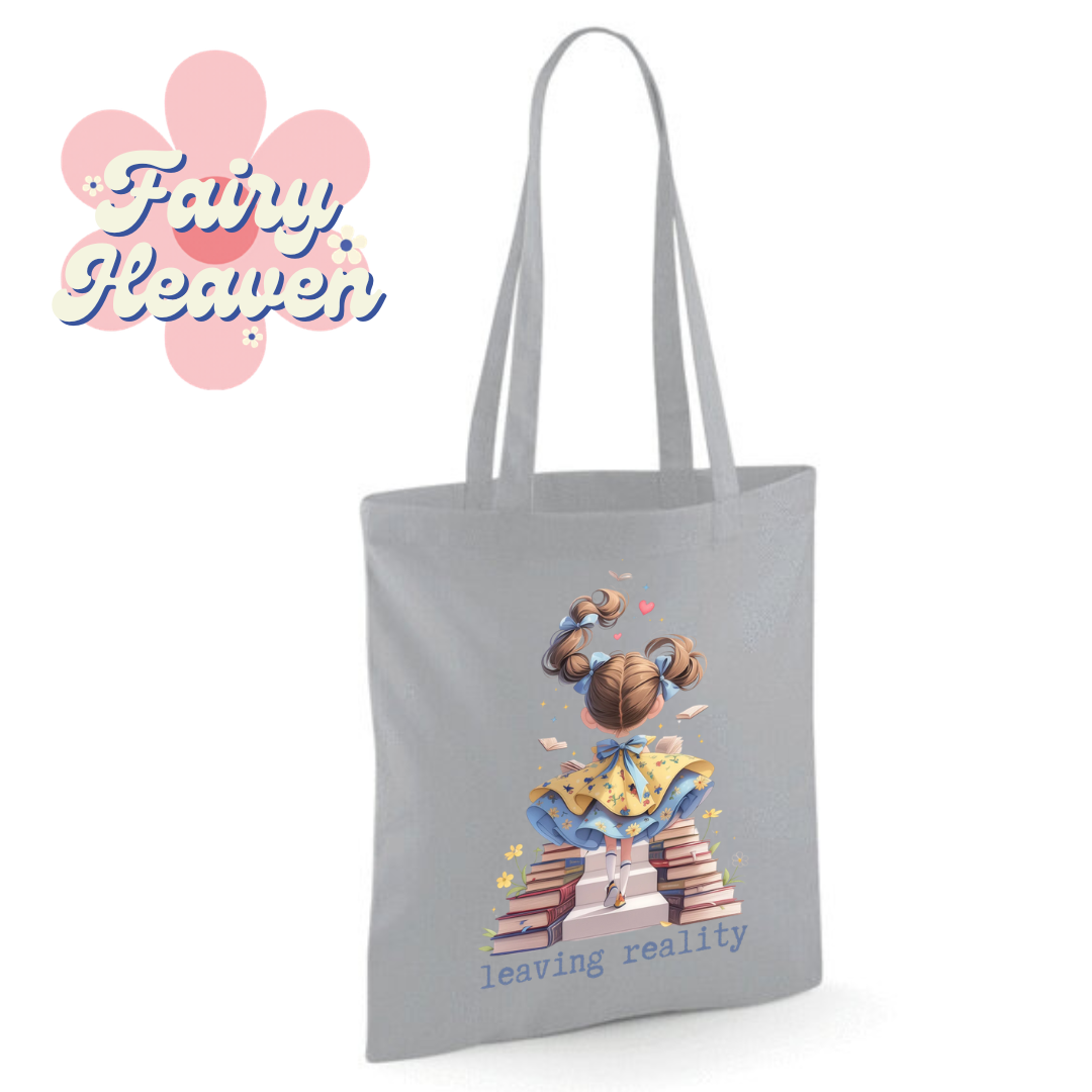 "leaving reality" Cotton Tote Shopper - lots of colours