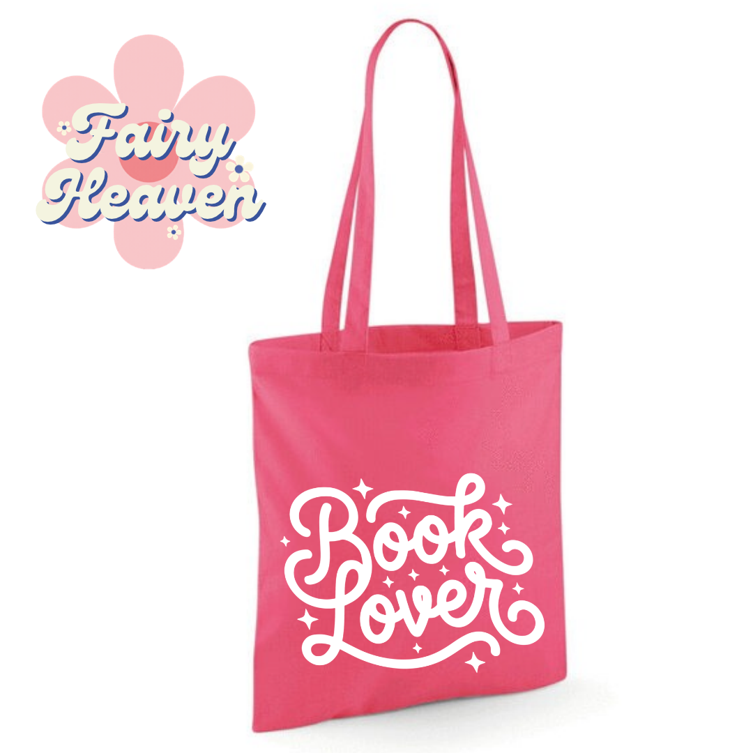 "Book Lover" Cotton Tote Shopper - lots of colours