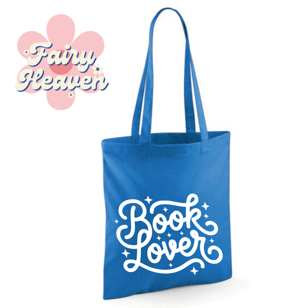"Book Lover" Cotton Tote Shopper - lots of colours