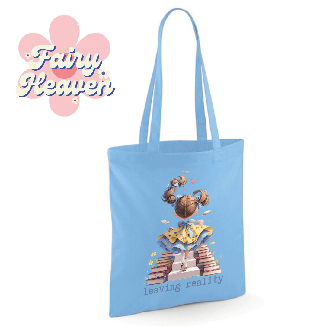 "leaving reality" Cotton Tote Shopper - lots of colours