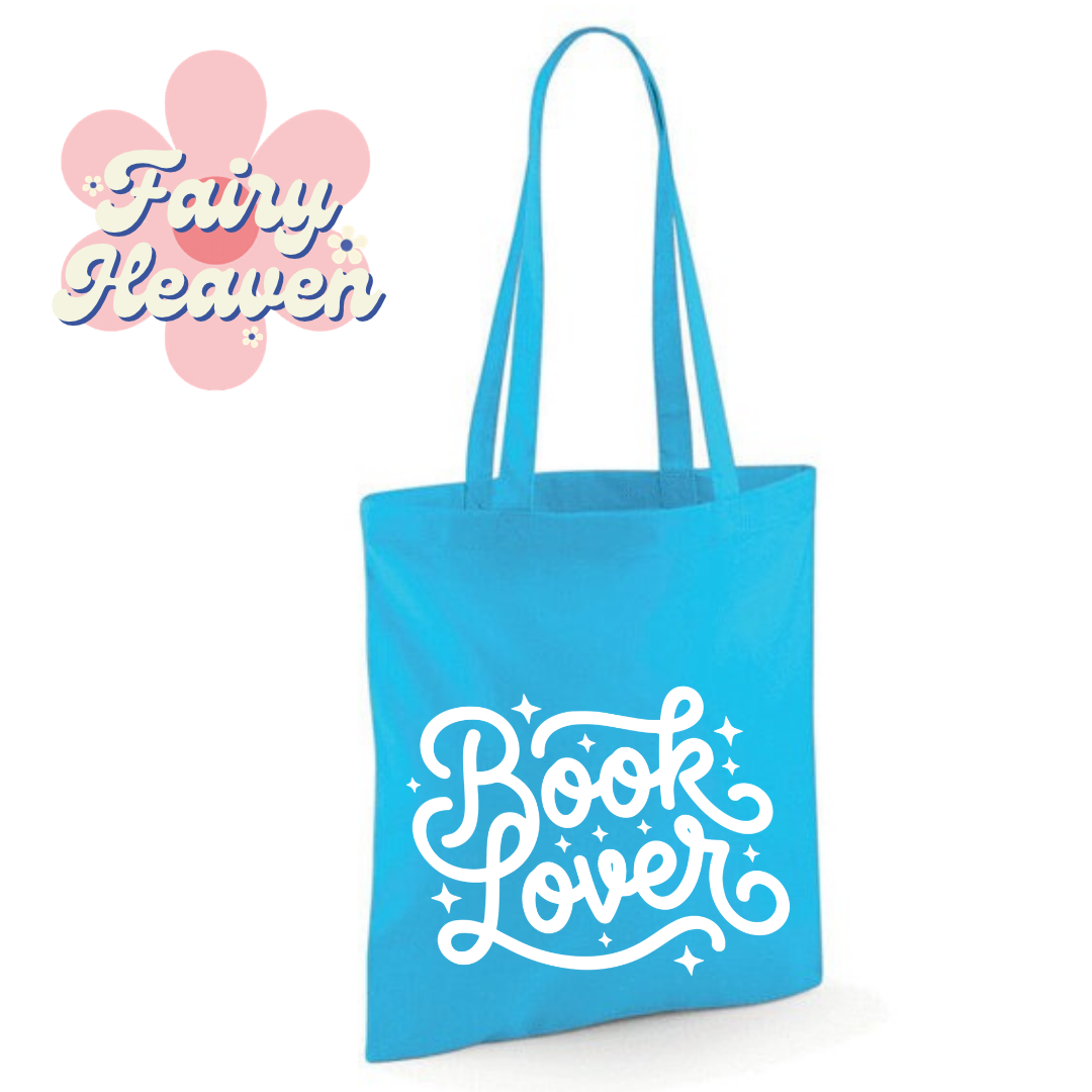 "Book Lover" Cotton Tote Shopper - lots of colours