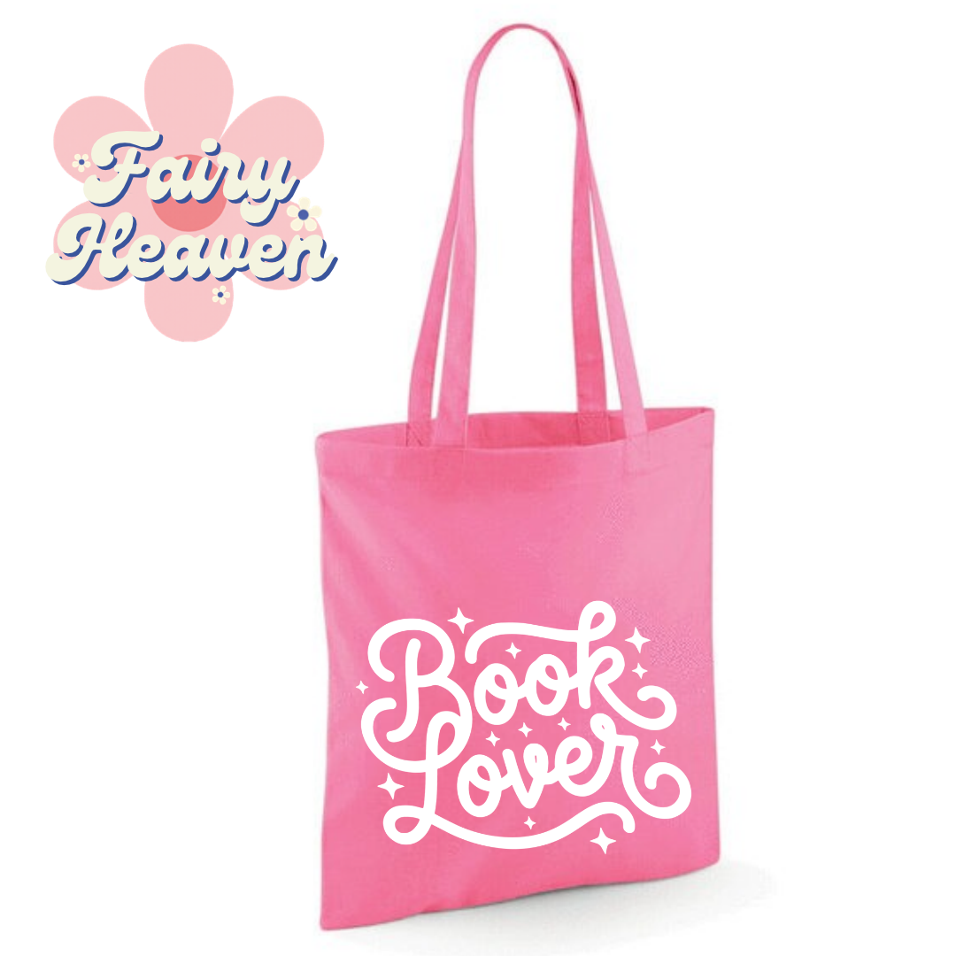 "Book Lover" Cotton Tote Shopper - lots of colours