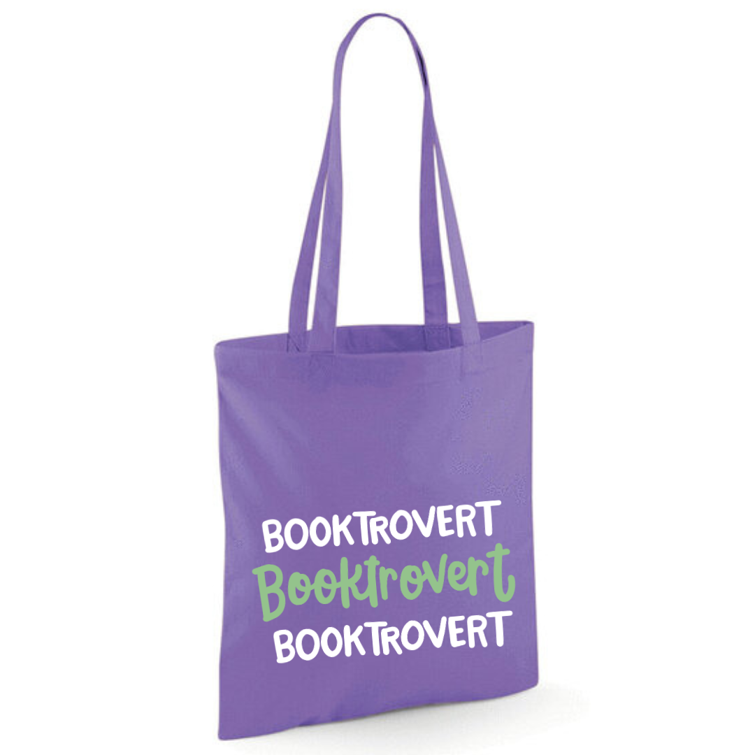 "Booktrovert" Triple Cotton Tote Shopper - lots of colours