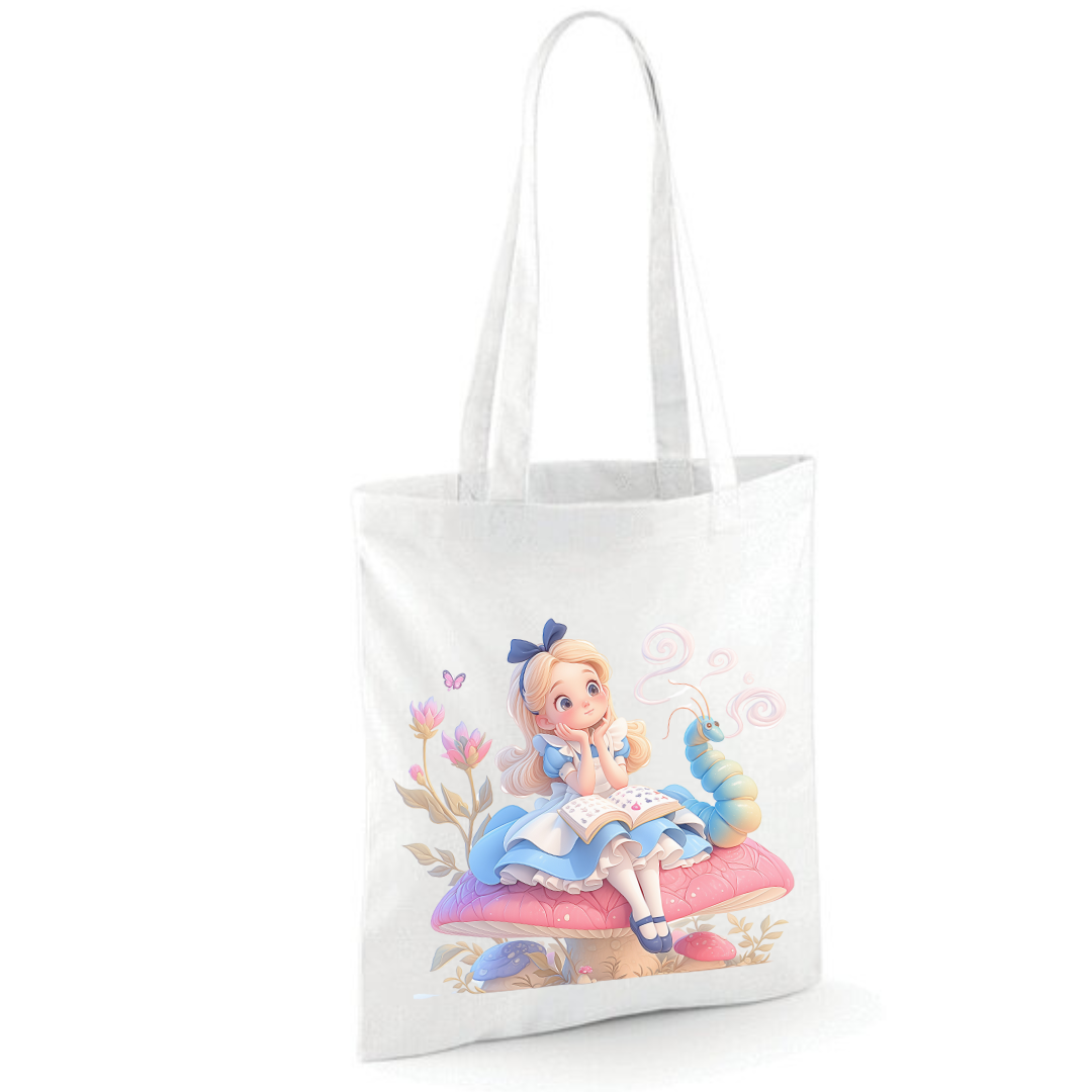 Toadstool Alice Tote Shopper Bag - lots of colours!